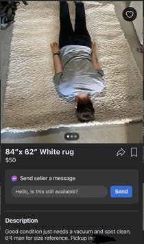 This ad on Facebook marketplace