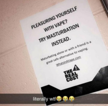 This anti vaping flyer went up at a school near mine 