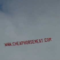 This banner just flew over the Grand National UKs biggest horse race