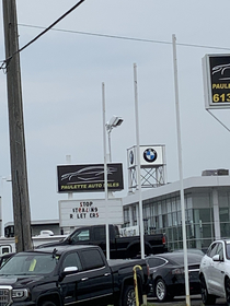 This car dealerships sign