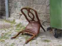 This chair looks pretty depressed