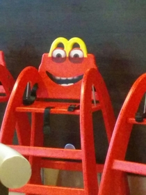 This childrens seat looks totally creepy