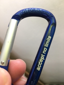 This contradictory carabiner