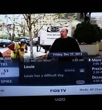 This could be the discription for every Louie episode