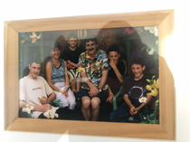 This family photo was hanging on my grans wall for over  years She never noticed