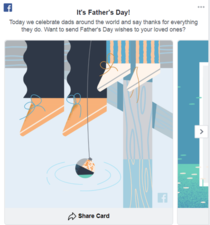This fathers day graphic on Facebook looks like a double suicide