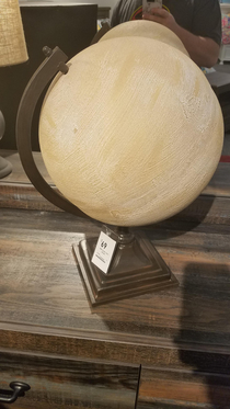 This globe of the moon sucks