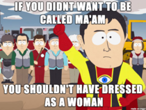 This goes out to the cross-dressing man that came into my store today