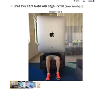 This guy seems unhappy about the size of his iPad Pro