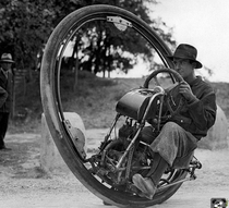 This is a one wheel motorcycle made in  and it could reach a top speed of  mph imagine rolling around on the highway with one of these
