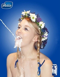 This is a real Ad for milk in Finland