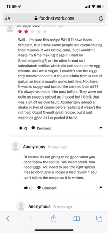This is a review for a French toast recipe
