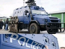 This is how German police car can disguise to hide that it is police car
