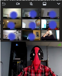 This is how I took my video conference call today