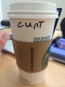 This is how the Starbucks person spelled my name Kurt