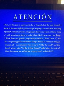 This is the attention notice on the red vs blue DVDs Sorry for crappy quality