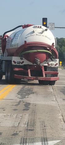 This is the back of a sewage truck in my town