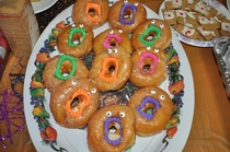 This is what happened when I made those vampire donuts for Halloween last year