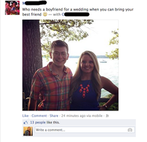 This just popped up on my newsfeed I think its safe to say he got friendzoned