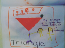 This Kindergartners assignment on Triangles