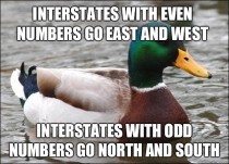 This little bit of interstate knowledge has helped me out a few times