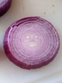This looked surprised after I cut it