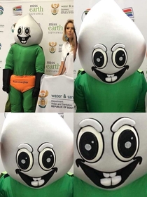 This mascot thats supposed to encourage kids to save water