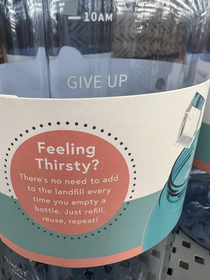 This motivational water bottle