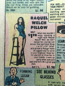 This old comic book ad has an ad for an actual body pillow with a person it Its a literal s waifu body pillow