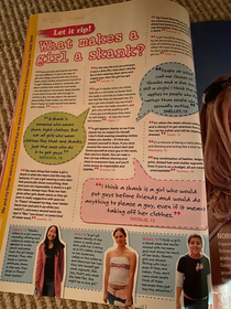 This page on What makes a girl a skank from a s teen magazine