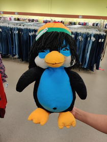 This penguin we found at a Goodwill
