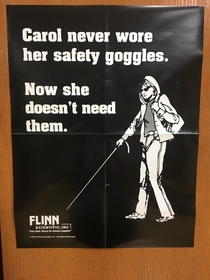 This poster was in my lab class