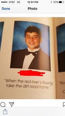 This quote somehow made it into our yearbook