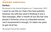 This review for a beard roller I found on Amazon
