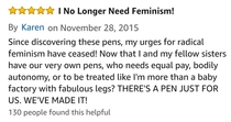 This Review of Bic Pens for Her