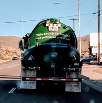 This septic tank pump truck