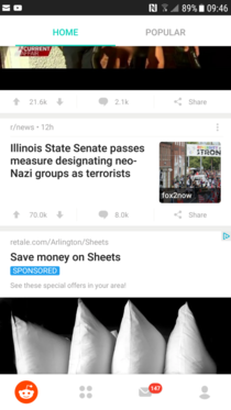 This sheety ad placement