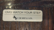 This sign at the edge of a table in my local red robin