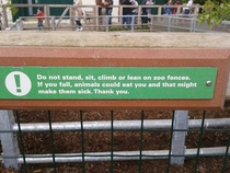 This sign at the pig enclosure Dublin zoo