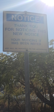 This sign in Brisbane Australia
