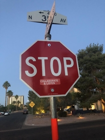 This sign in my neighborhood
