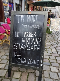 This Sign Outside of a Caf in Berlin