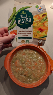 This soup I bought in a supermarket in Czech Republic