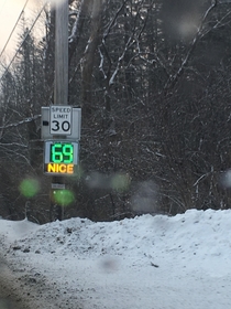 This speed limit sign knows whats good 