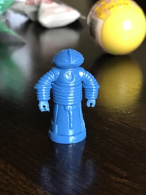 This stretchy robot from my sons Easter basket is fucking HUNG