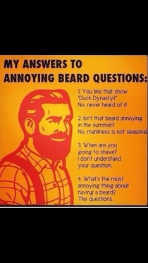 This sums up having a beard well