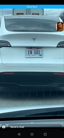 This Tesla license plate