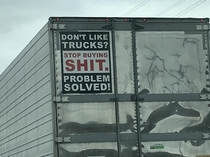 This truck I passed in Idaho