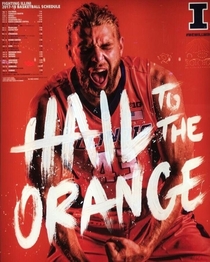 This University of Illinois Basketball poster looks like the athlete is masturbating