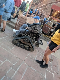 This vets awesome wheelchair at Red Rocks Ampitheater